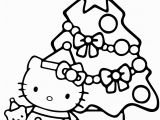 Free Printable Hello Kitty Christmas Coloring Pages Kitty and Christmas Tree Coloring Page Free Printable