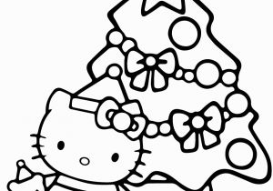 Free Printable Hello Kitty Christmas Coloring Pages Kitty and Christmas Tree Coloring Page Free Printable