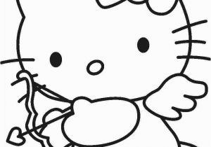 Free Printable Hello Kitty Valentines Day Coloring Pages Hello Kitty Cupid with Images