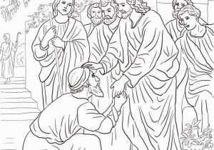 Free Printable Jesus Coloring Pages Jesus Heals the Leper Coloring Page Free Printable Coloring