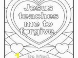 Free Printable Jesus Coloring Pages Jesus Teaches Me to forgive Printable Coloring Page