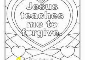 Free Printable Jesus Coloring Pages Jesus Teaches Me to forgive Printable Coloring Page