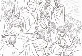Free Printable Jesus Coloring Pages Jesus Teaching the Disciples Free Coloring Page