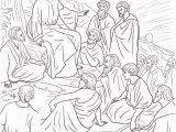 Free Printable Jesus Coloring Pages Jesus Teaching the Disciples Free Coloring Page