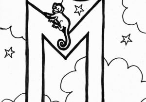 Free Printable Letter M Coloring Pages Letter M In Heart Coloring Pages