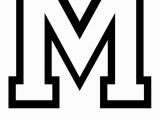 Free Printable Letter M Coloring Pages Sports College Alphabet Coloring Free