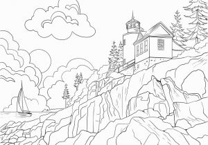 Free Printable National Parks Coloring Pages Acadia National Park Coloring Page