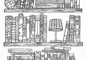 Free Printable Quilt Coloring Pages Bookshelf Coloring Page