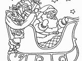 Free Printable Santa Sleigh Coloring Pages Santa Claus On Sleigh Coloring Pages for Kids Printable