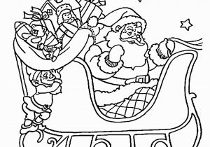 Free Printable Santa Sleigh Coloring Pages Santa Claus On Sleigh Coloring Pages for Kids Printable