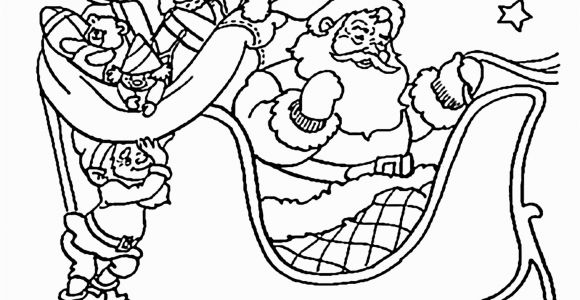 Free Printable Santa Sleigh Coloring Pages Santa Claus On Sleigh Coloring Pages for Kids Printable