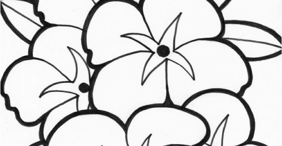 Free Printable Simple Flower Coloring Pages Easy Coloring Pages Flowers at Getdrawings
