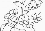 Free Printable Simple Flower Coloring Pages Free Printable Coloring Pages Flowers Awesome Flowerpot