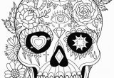 Free Printable Skull Coloring Pages for Adults Free Printable Sugar Skull Day Of the Dead Adult