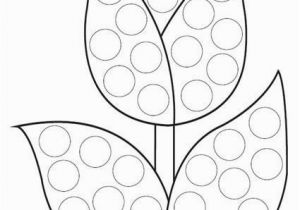 Free Printable Spring Coloring Pages for Preschool Dot Coloring Pages