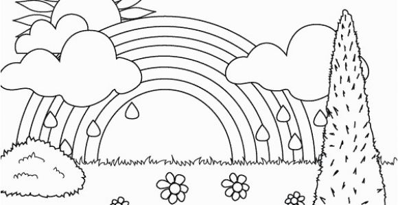 Free Printable Spring Coloring Pages for Preschool Free Printable Rainbow Coloring Pages for Kids