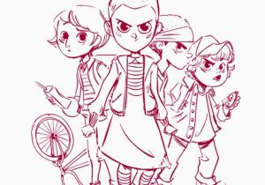 Free Printable Stranger Things Coloring Pages 26 Stranger Things Coloring Book In 2020 with Images