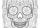 Free Printable Sugar Skull Coloring Pages Free Sugar Skull Coloring Page Printable Day Of the Dead Coloring