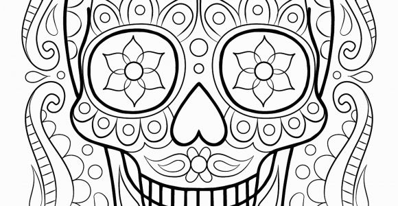 Free Printable Sugar Skull Coloring Pages Free Sugar Skull Coloring Page Printable Day Of the Dead Coloring