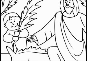 Free Printable Sunday School Coloring Pages for Preschoolers Palm Sunday Coloring Page