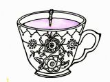 Free Printable Tea Cup Coloring Pages Tea Cup Coloring Page Beautiful Vintage Tea Cup Drawing at