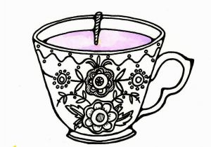 Free Printable Tea Cup Coloring Pages Tea Cup Coloring Page Beautiful Vintage Tea Cup Drawing at