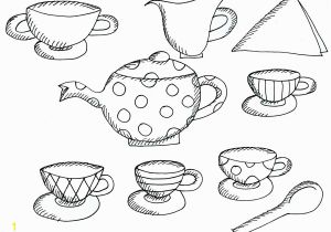 Free Printable Tea Cup Coloring Pages Tea Cup Coloring Page Inspirational Cups Drawing at Getdrawings