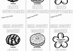 Free Printable Thank You Coloring Pages Girl Scout Cookie Thank You Coloring Magnet Printable Print