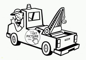 Free Printable tow Truck Coloring Pages tow Truck and Driver Coloring Page for toddlers