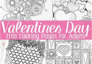 Free Printable Valentine Day Coloring Pages Free Valentines Day Coloring Pages for Adults