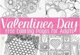 Free Printable Valentines Day Coloring Pages for Adults Free Valentines Day Coloring Pages for Adults