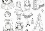 Free Printable Vintage Christmas Coloring Pages A Victorian Child and Her Little Playmates by Helen Page