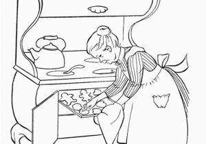 Free Printable Vintage Christmas Coloring Pages Grandparents Day Coloring Pages Grandma Bakes Cookies