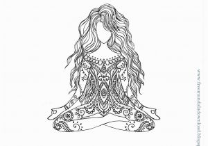 Free Printable Yoga Coloring Pages Free Mandala Fantasie Dekorativ Mandala Yoga Mandala