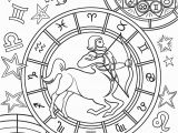 Free Printable Zodiac Coloring Pages Sagittarius Zodiac Sign Coloring Page