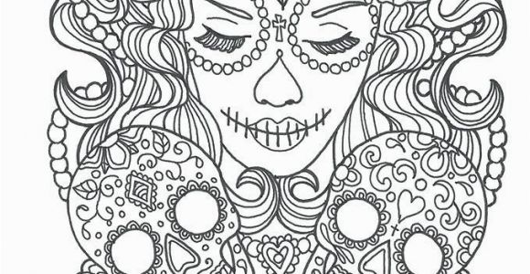 Free Sugar Skull Coloring Pages Cool Sugar Skull Coloring Pages Ideas