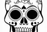 Free Sugar Skull Coloring Pages Sugar Skull Template Sugar Skull Coloring Page Dia De Los