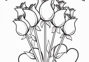 Free Valentine Coloring Pages Printable Happy Valentine S Day Flowers Coloring Page