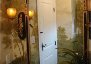 French Country Wall Murals Vivo Fine Art & Design Powder Room French Country