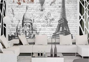French Country Wallpaper Murals 3 D European Style French Paris Street View Mural Bar