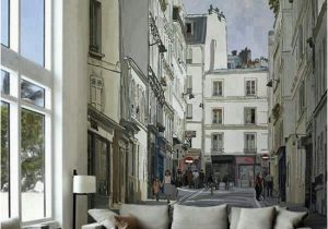 French Door Wall Mural 15 Living Rooms with Interesting Mural Wallpapers