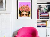 Frida Kahlo Wall Mural Frida Kahlo Print Flower Collage Art Poster