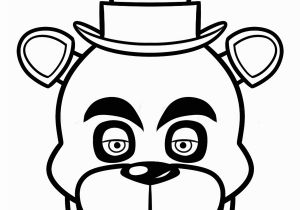 Fright Night at Freddy S Coloring Pages Print Fnaf Freddy Five Nights at Freddys Face Coloring