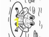 Froggy Learns to Swim Coloring Pages Cute Frog – Animals Coloring Book Pages Sheets – Kids Time