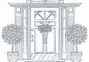 Front Door Coloring Page A Hand Crafted Coloring Book for Adults Featuring Intricate