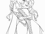 Frozen Fever Elsa and Anna Coloring Pages Frozen Elsa and Anna Hugging Each Other Coloring Page