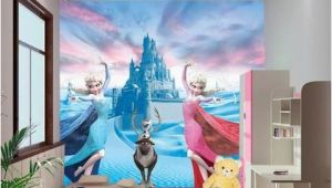 Frozen Wall Mural Wallpaper Custom 3d Elsa Frozen Cartoon Wallpaper for Walls Kids Room