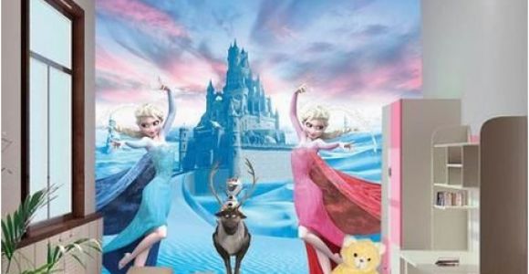 Frozen Wall Mural Wallpaper Custom 3d Elsa Frozen Cartoon Wallpaper for Walls Kids Room