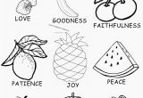 Fruit Of the Spirit Coloring Page Pdf Fruit the Spirit Coloring Page