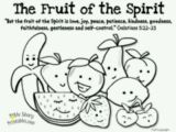 Fruit Of the Spirit Goodness Coloring Page Fruit Of the Spirit Coloring Page